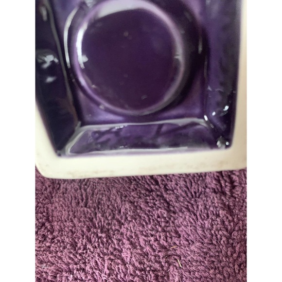Retired Fiestaware Purple /Plum Bulb Candle Holder Set of 2 Homer Laughlin - Picture 3 of 9
